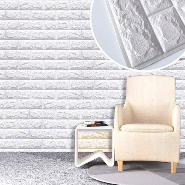 10 20 3D Wallpaper Stone Brick Wall Sticker Panel Eco XPE Foam Wall Decor Home 